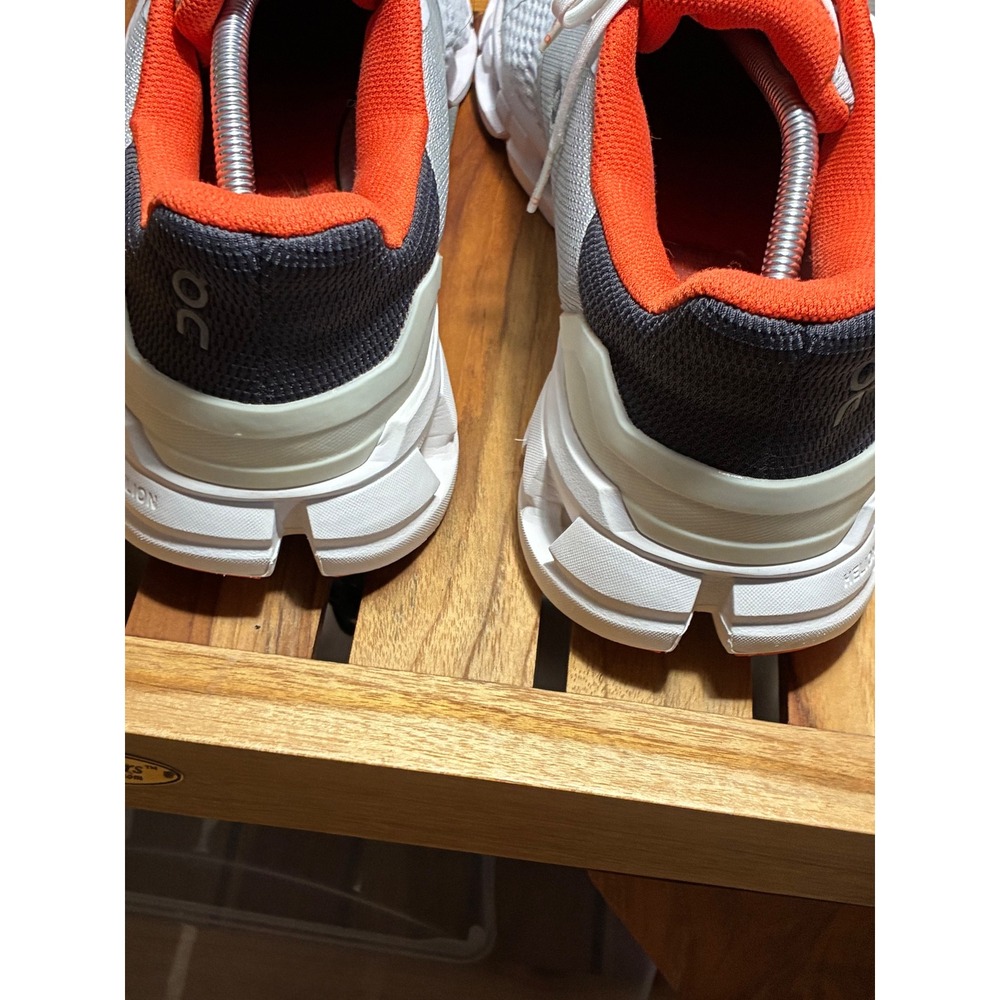 On Running Cloudflyer Mens 12 Gray Orange Running Shoes 21.99032 - Picture 7 of 15